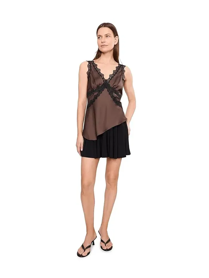 Топ кружевной Silka Lace AllSaints — изображение 2 из 5, коричневый