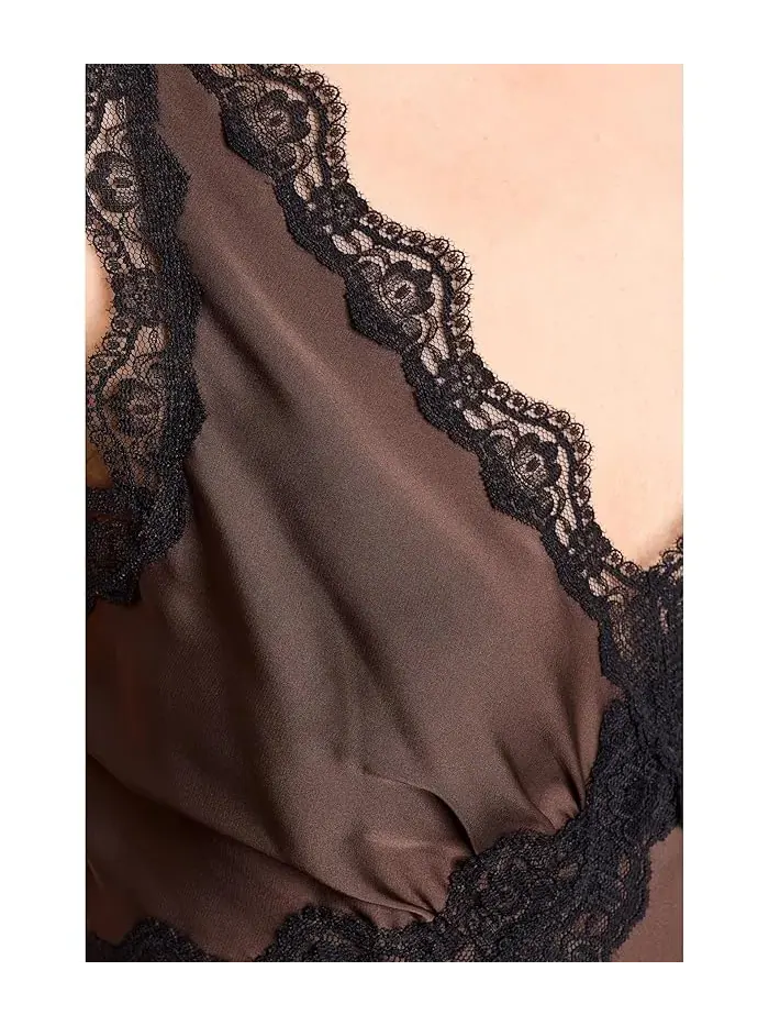 Топ кружевной Silka Lace AllSaints — изображение 5 из 5, коричневый