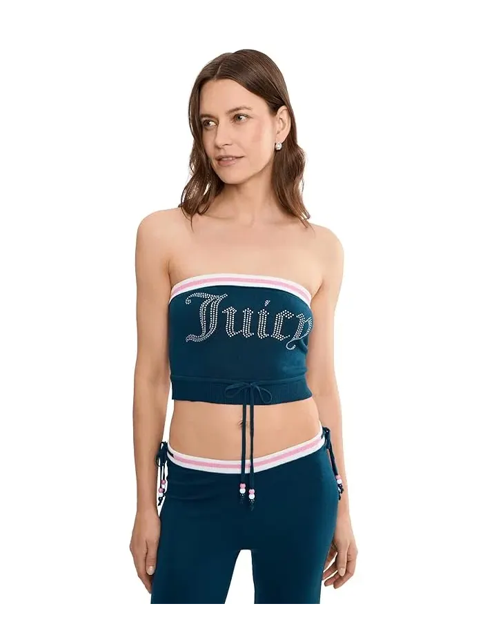 Топ без бретелек Juicy Couture — изображение 1 из 5, синий