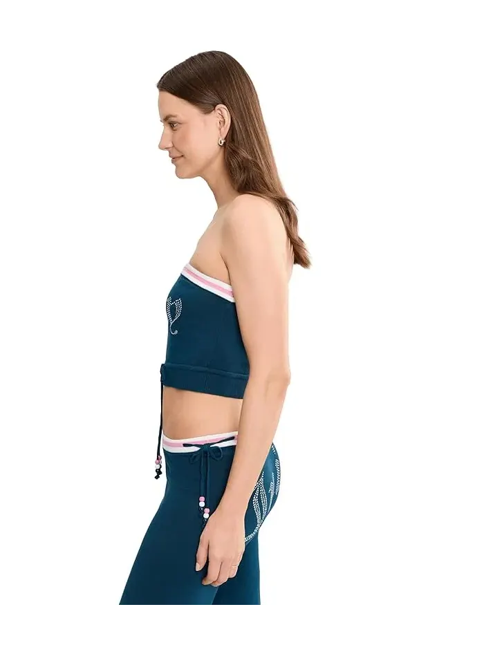 Топ без бретелек Juicy Couture — изображение 3 из 5, синий