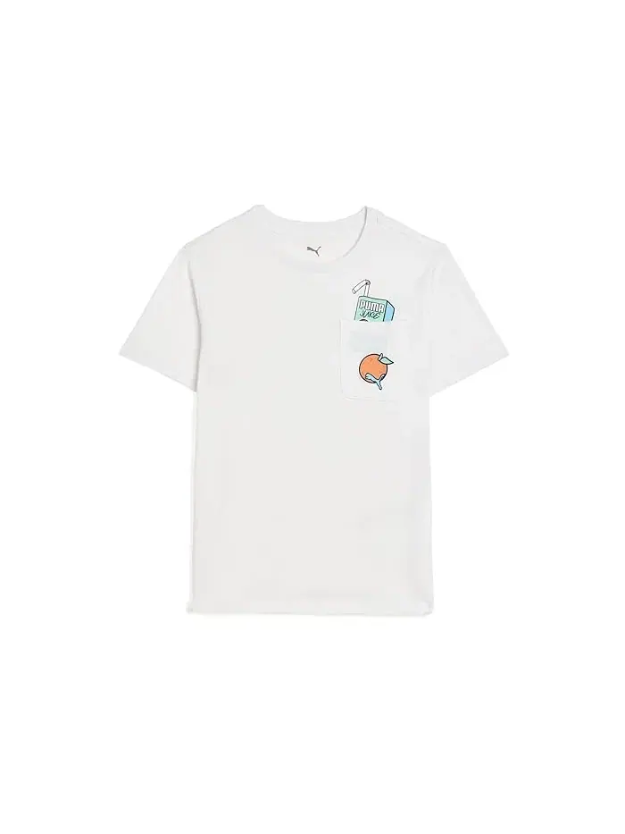 Футболка с карманом Beach Club PUMA Kids — изображение 1 из 3, белый