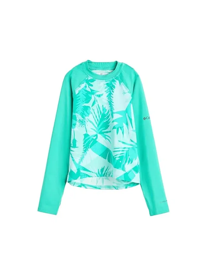 Футболка с длинным рукавом Omni-Shade Sandy Shores Printed Long Sleeve Sunguard Columbia Kids — изображение 1 из 3
