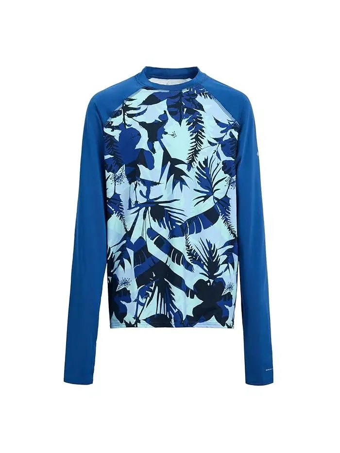 Футболка с длинным рукавом Omni-Shade Sandy Shores Printed Long Sleeve Sunguard Columbia Kids — изображение 1 из 3