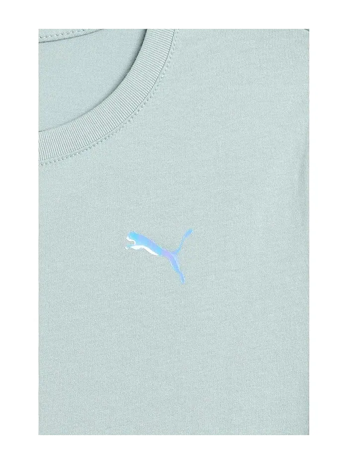 Футболка повседневная Foundations PUMA Kids — изображение 3 из 3, синий серый