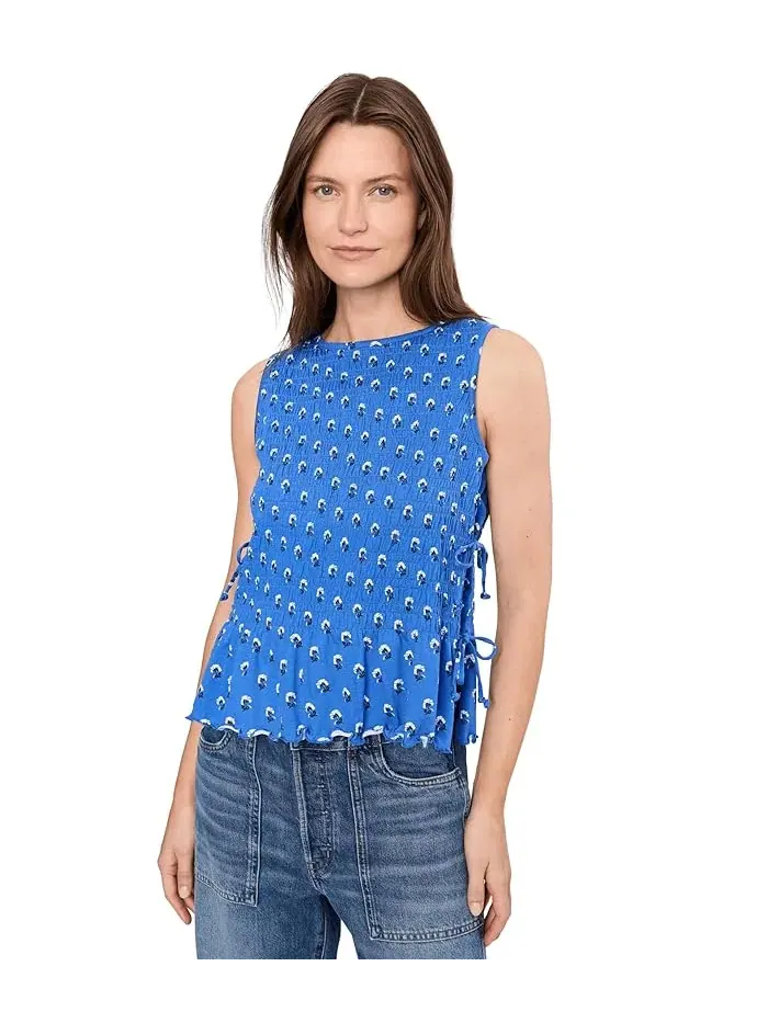 Топ с завязками Madewell — изображение 1 из 5, синий