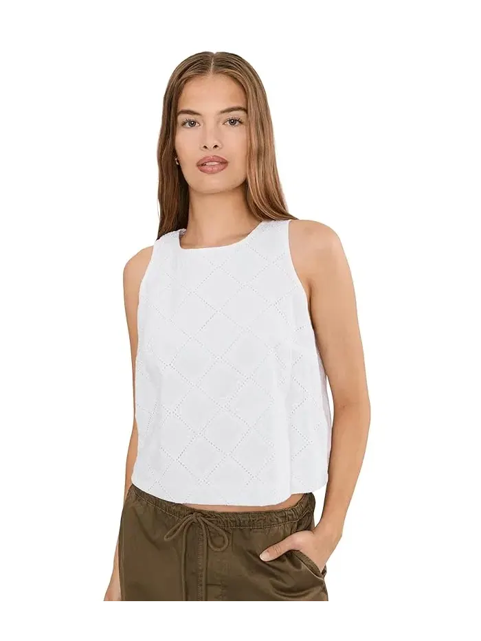 Топ Petite Diamond Eyelet NIC+ZOE — изображение 1 из 5, белый