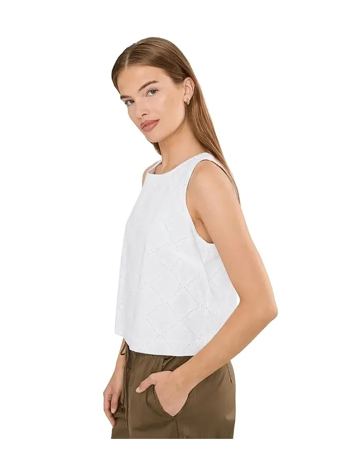 Топ Petite Diamond Eyelet NIC+ZOE — изображение 3 из 5, белый