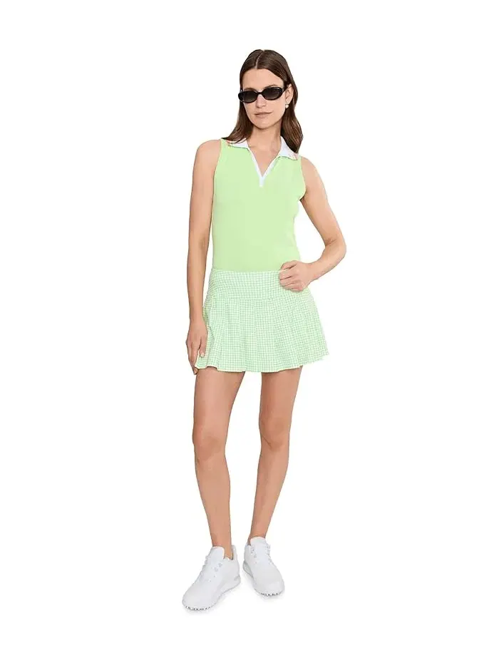 Пикейный топ без рукавов Frida Lilly Pulitzer, Pistachio Macaron — изображение 2 из 5, зеленый