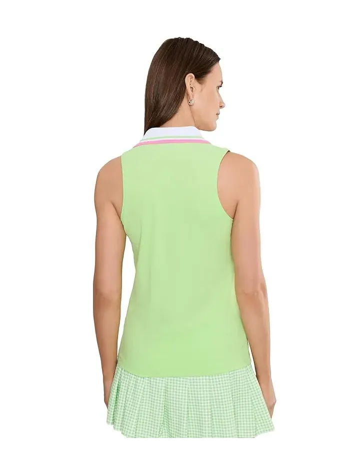 Пикейный топ без рукавов Frida Lilly Pulitzer, Pistachio Macaron — изображение 4 из 5, зеленый