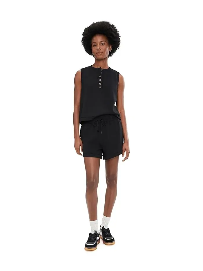 Топ Marla Button Placket Varley — изображение 2 из 5, черный