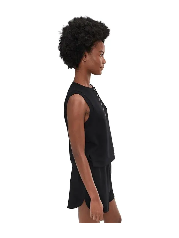 Топ Marla Button Placket Varley — изображение 3 из 5, черный