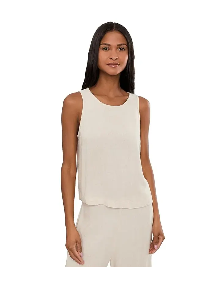 Топ Linen Blend Stevie Tank NIC+ZOE — изображение 1 из 5, прозрачный