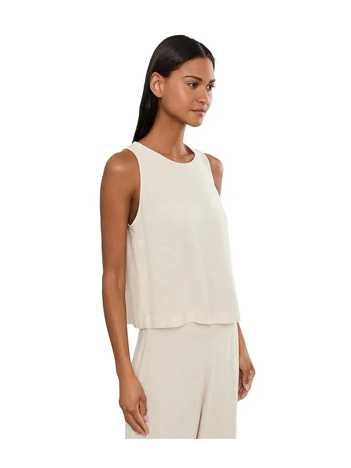 Топ Linen Blend Stevie Tank NIC+ZOE — изображение 3 из 5, прозрачный