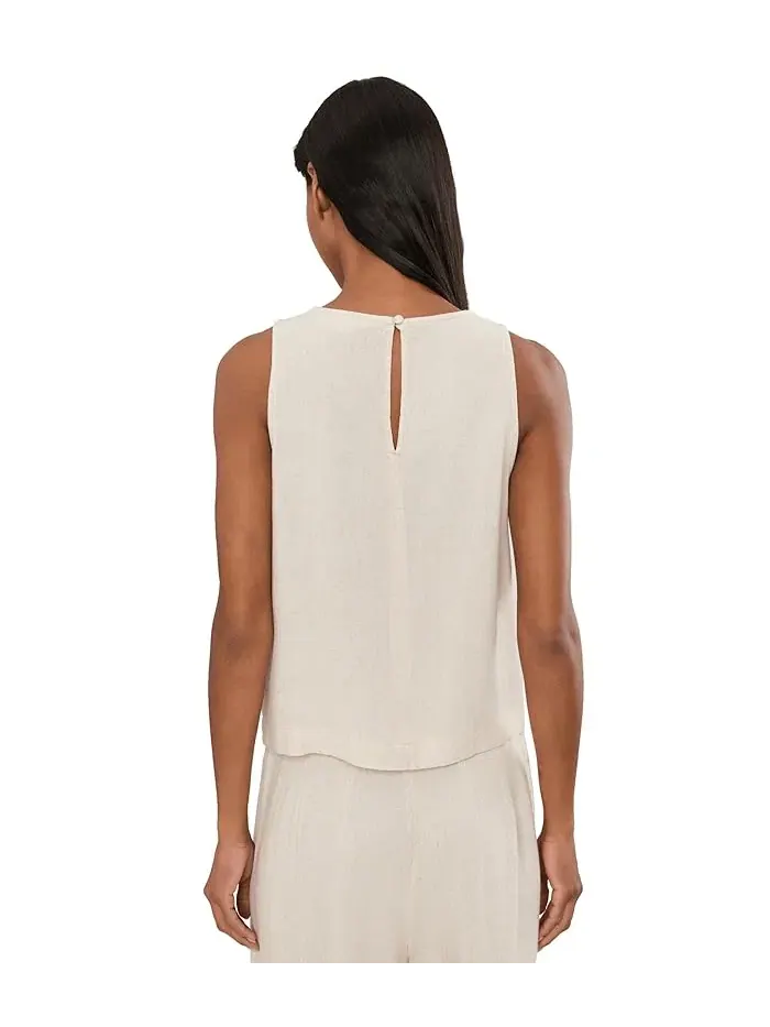Топ Linen Blend Stevie Tank NIC+ZOE — изображение 4 из 5, прозрачный