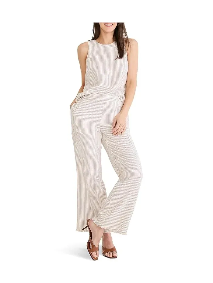 Топ NIC+ZOE Petite Pinstripe Gauze Pop On Tank — изображение 2 из 4, мульти