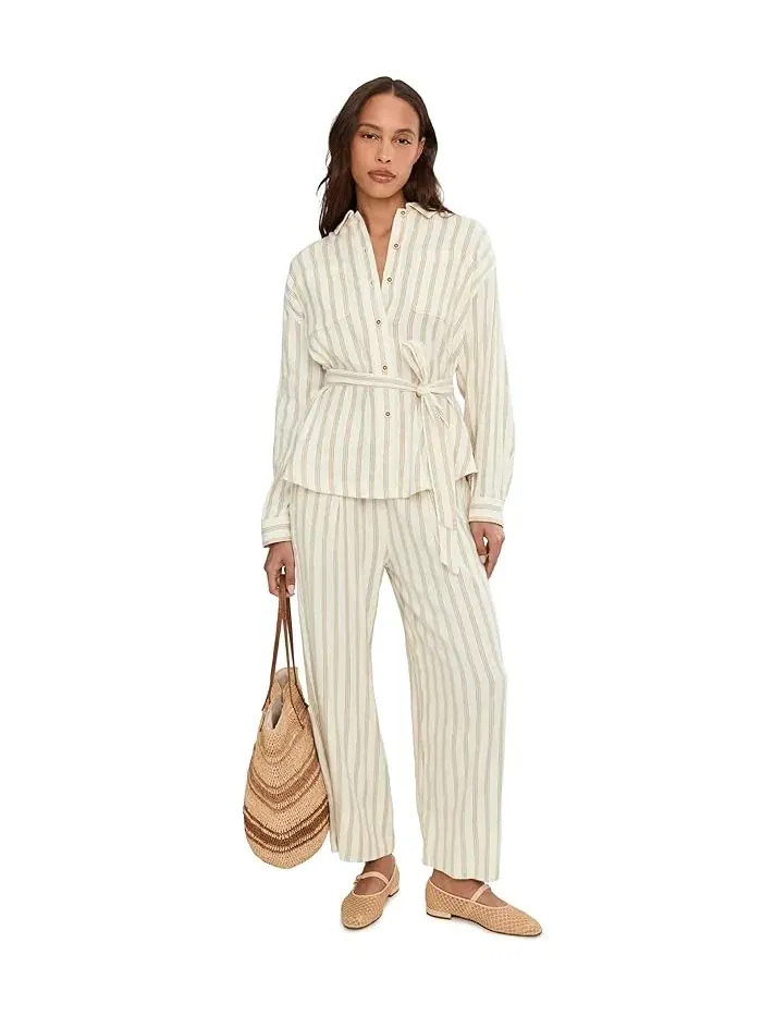 Shacket with belt striped Liverpool Los Angeles — изображение 2 из 5, картэй