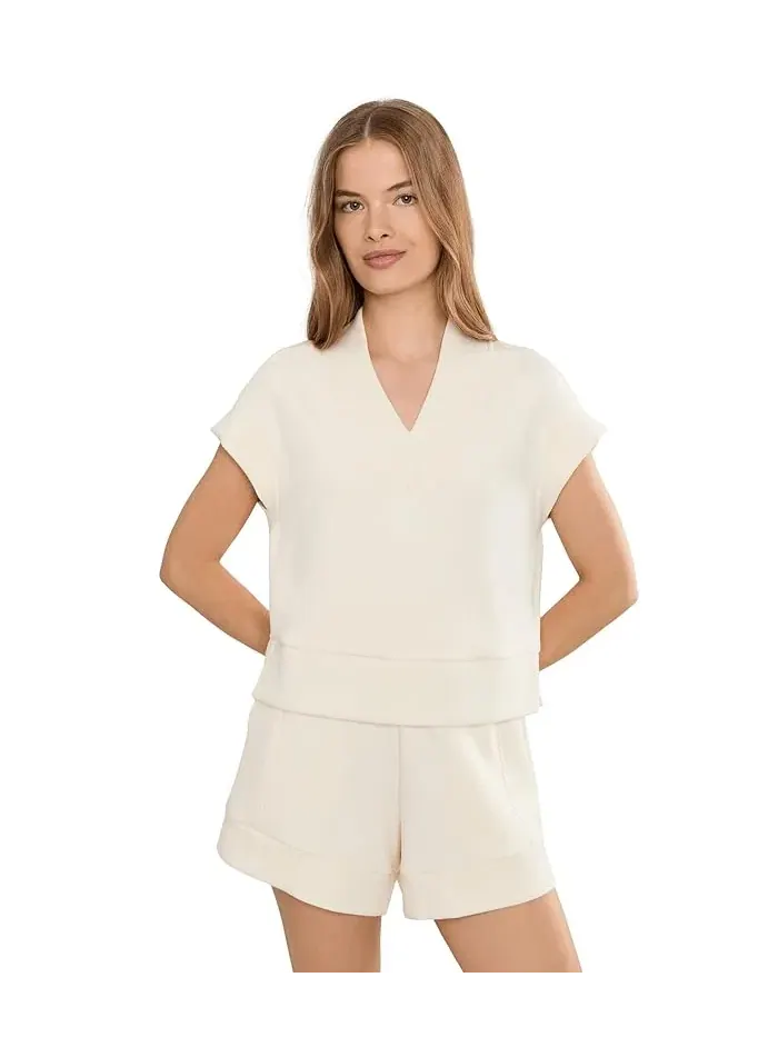 Топ Varley Gracee V-Neck — изображение 1 из 5, белый