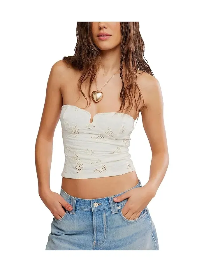 Топ Free People Ever Afternoon Tube Top — изображение 1 из 5, слоновая кость