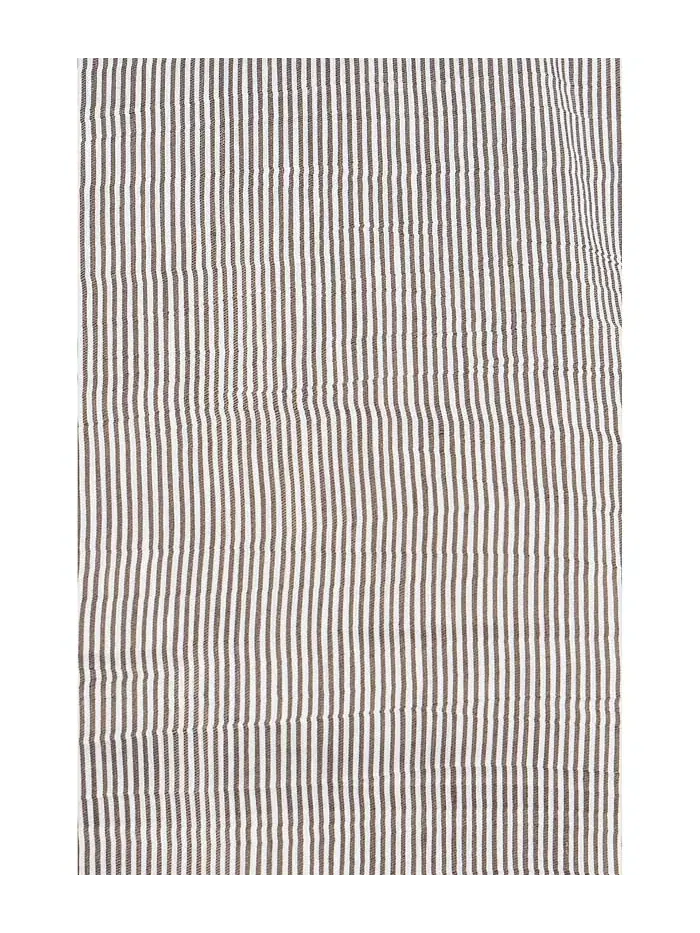 Топ полосатый органический лен Round Neck Top Eileen Fisher — изображение 5 из 5, мел