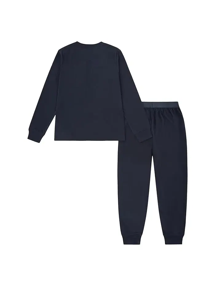 Пижамный набор с логотипом Core Long Sleeve Joggers Sleep Set abercrombie kids — изображение 2 из 3, жет