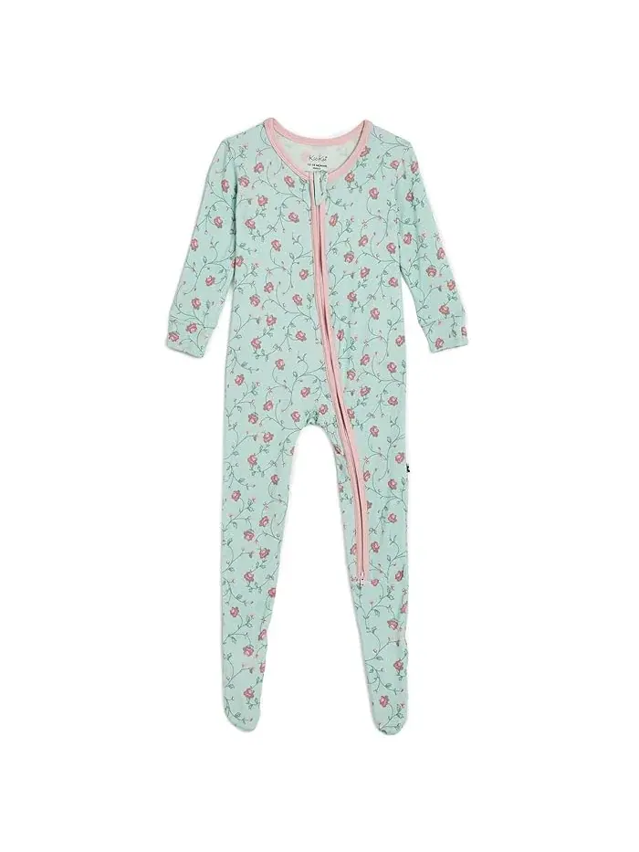 Пижама-слип с принтом двухсторонняя молния Kickee Pants Kids — изображение 1 из 3, розовый