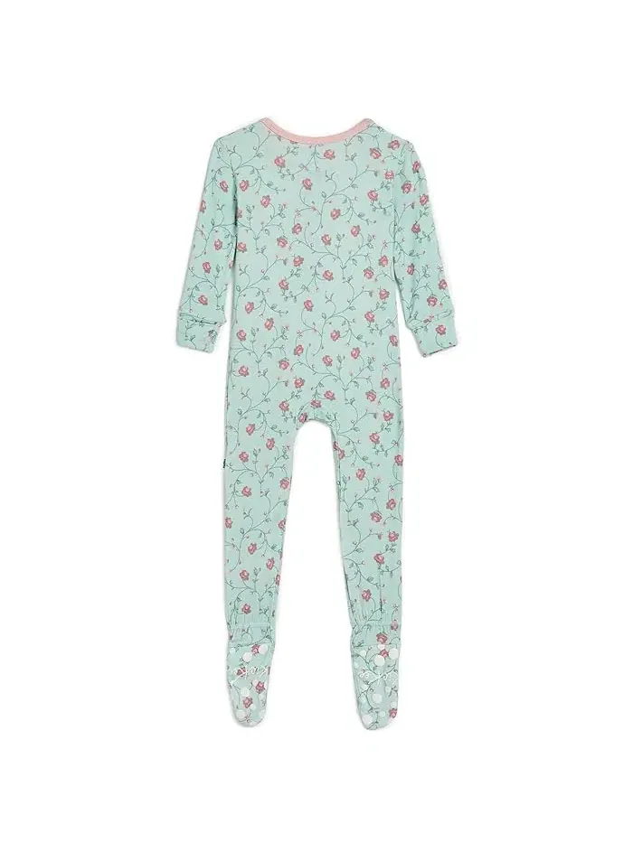 Пижама-слип с принтом двухсторонняя молния Kickee Pants Kids — изображение 2 из 3, розовый
