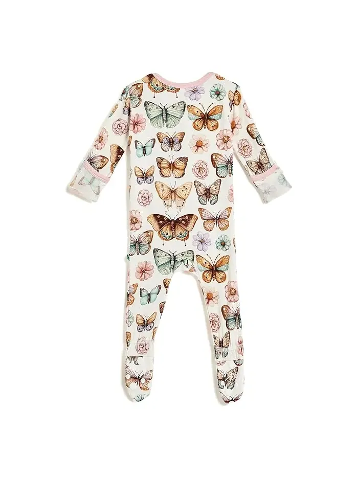 Пижама-слип с принтом двухсторонняя молния Kickee Pants Kids — изображение 2 из 3, белый
