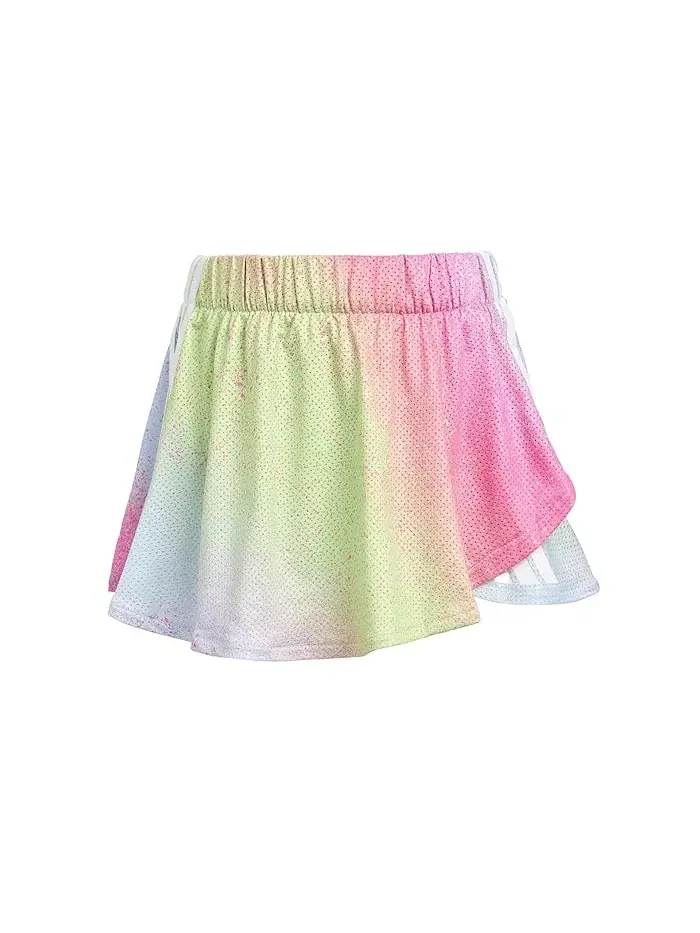 Юбка с принтом Sleeveless Box Tee AOP Faux Wrap Skort Set Adidas Kids — 1