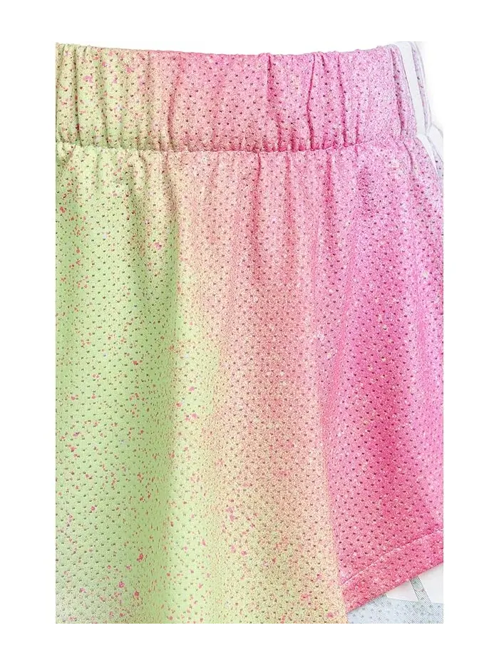 Юбка с принтом Sleeveless Box Tee AOP Faux Wrap Skort Set Adidas Kids — 3