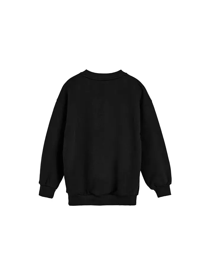 Свитшот оверсайз Nike Kids Oversized Crewneck — изображение 2 из 3, черный