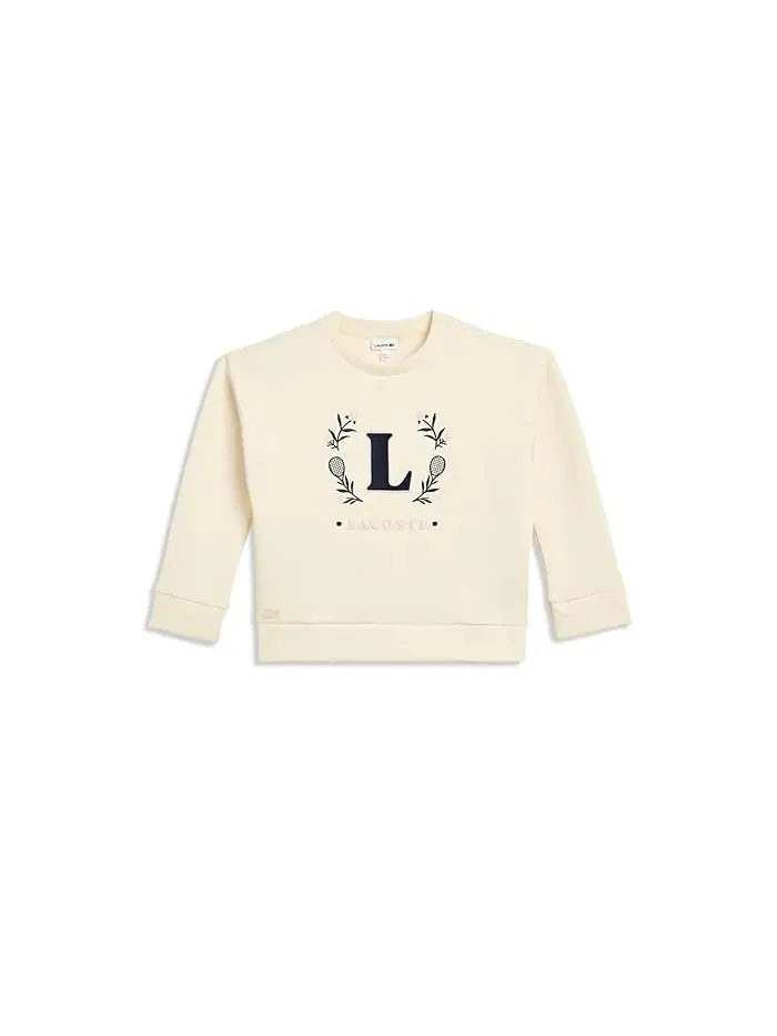 Свитшот оверсайз Spacer Knit Oversized Crew Lacoste Kids