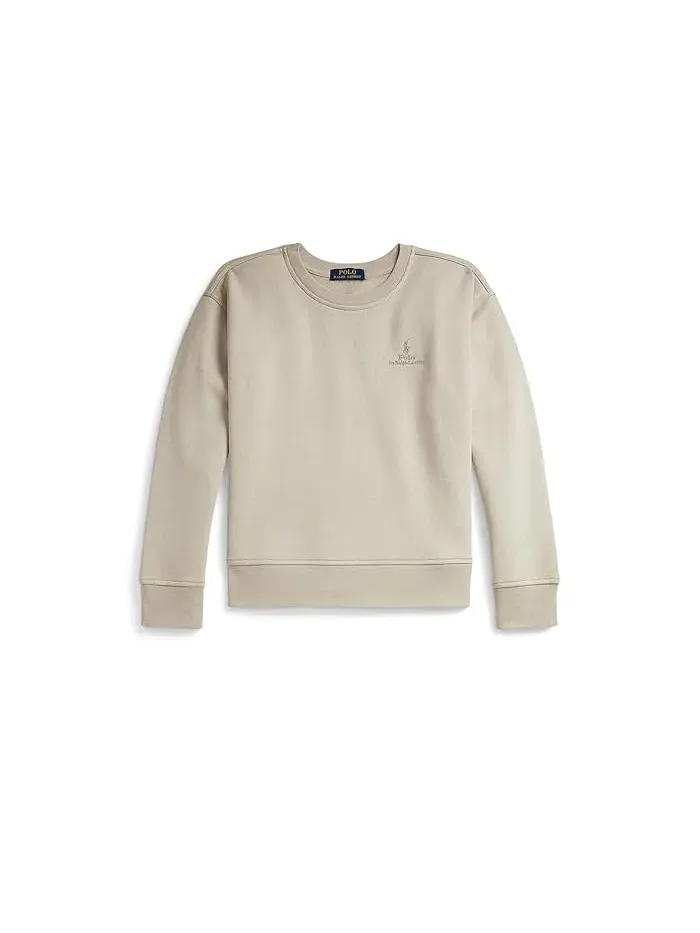 Толстовка из флиса Big Fit Logo Polo Ralph Lauren Kids — изображение 1 из 2, серый