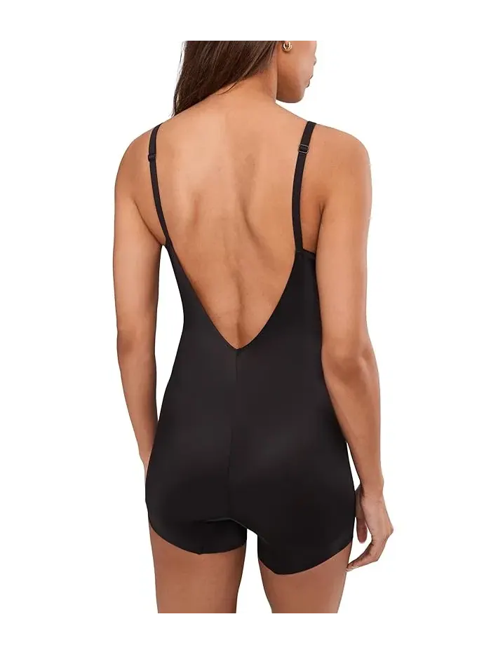 Боди Naomi & Nicole Sidekick Slanted Hem Low Back — изображение 3 из 4, черный