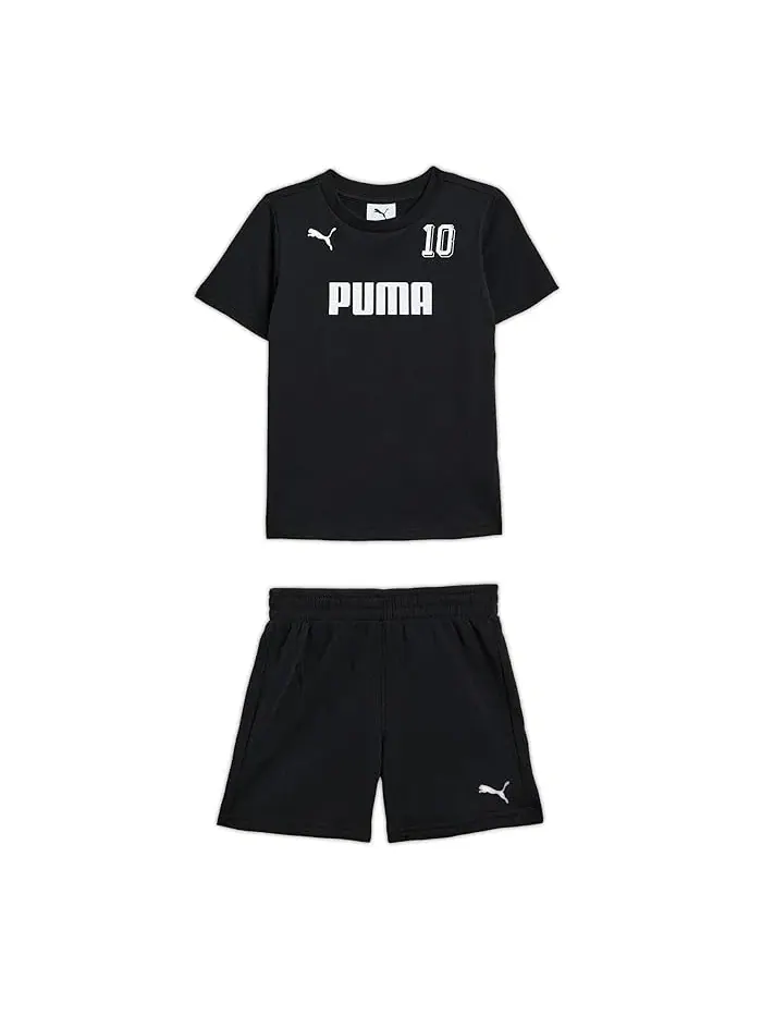 Комплект из футболки и шорт PUMA Kids — изображение 1 из 3, черный