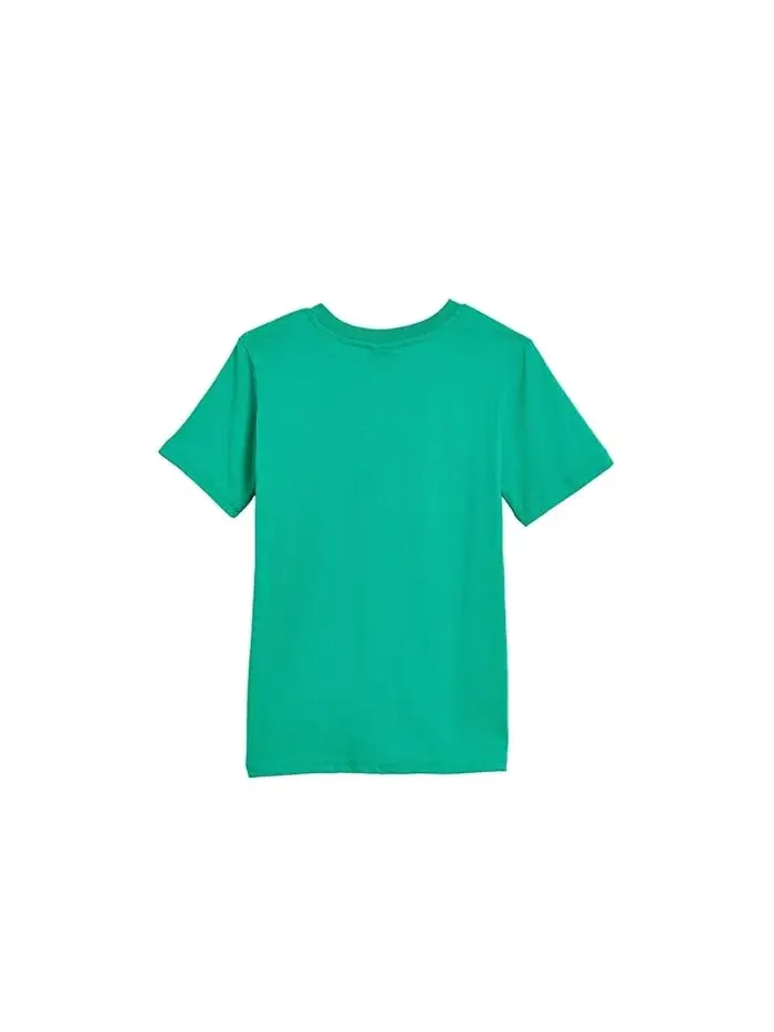 Детский комплект футболка и шорты Graphic T-shirt & Fleece Short Set PUMA Kids — изображение 2 из 3, зеленый
