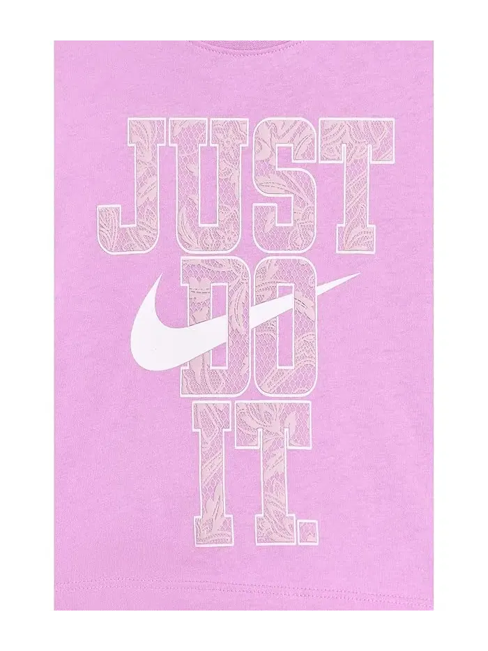 Спортивный комплект с шортами и топом Lace it Up Bike Shorts Set Nike Kids — изображение 3 из 3, белый/желтый//светлый