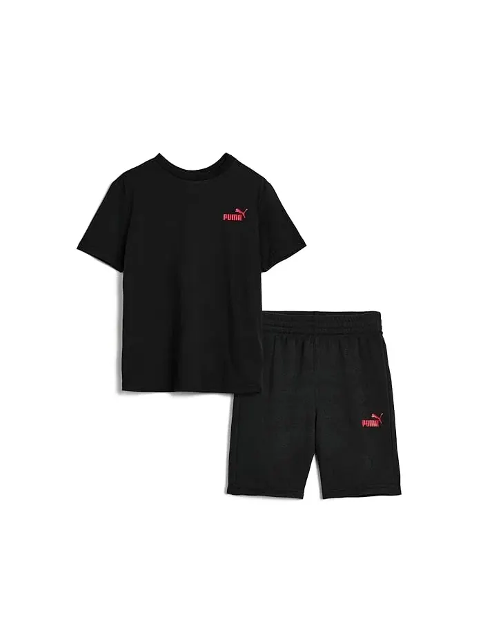 Детский комплект футболка и шорты Logo PUMA Kids — изображение 1 из 3, черный