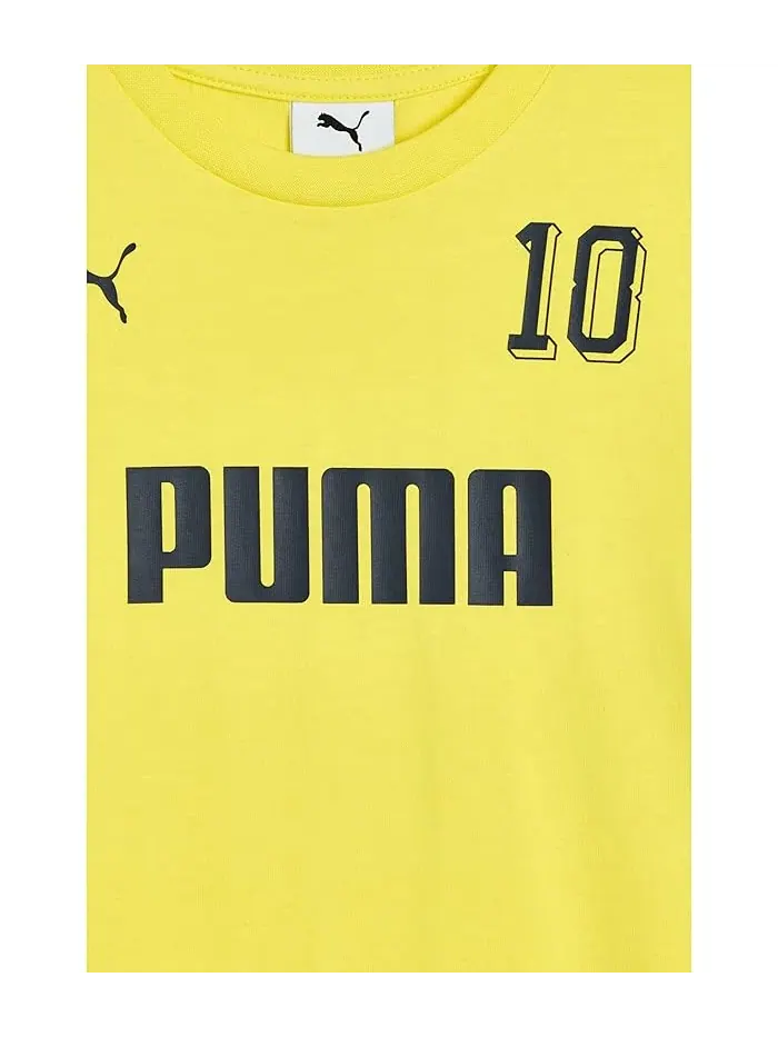 Детский комплект футболка и шорты PUMA Kids — изображение 3 из 3, желтый
