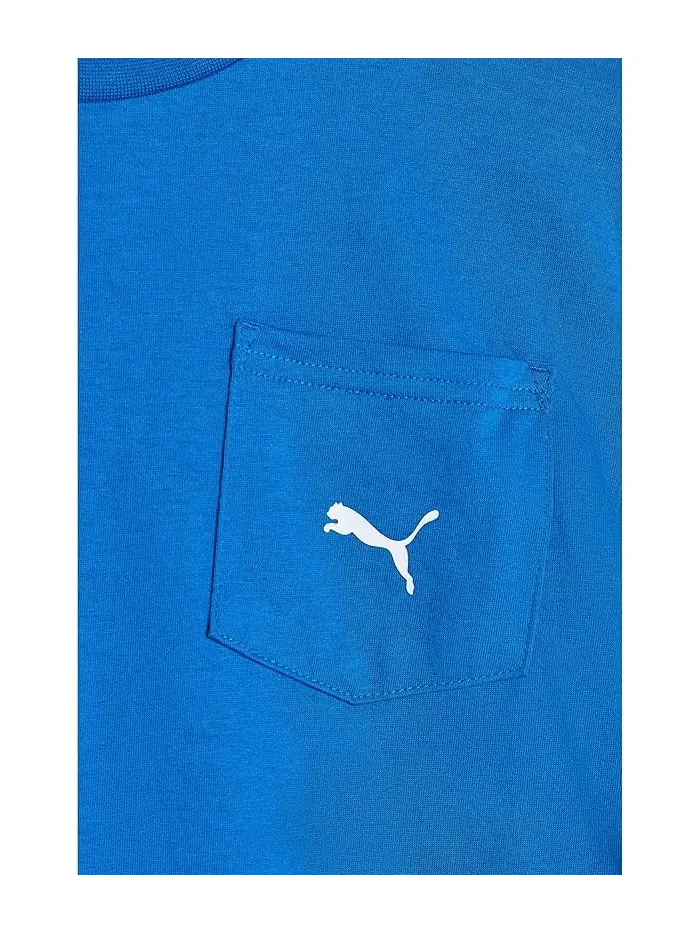 Комплект из футболки и шорт с карманом синий PUMA Kids — изображение 3 из 3, серый