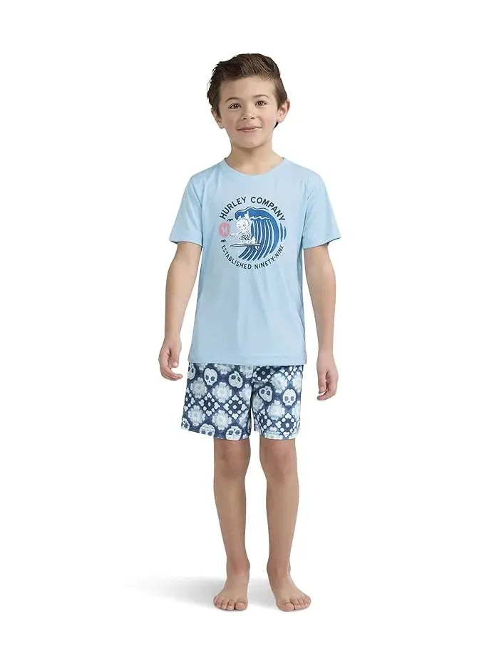 Купальный комплект с принтом Hurley Kids — изображение 1 из 5, синий