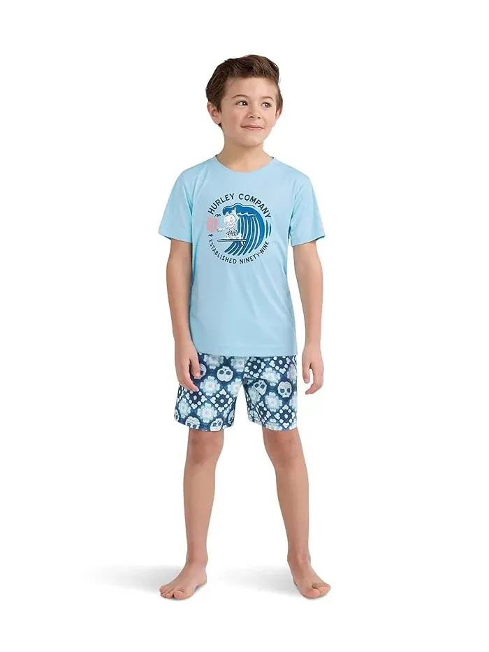 Купальный комплект с принтом Hurley Kids — изображение 2 из 5, синий
