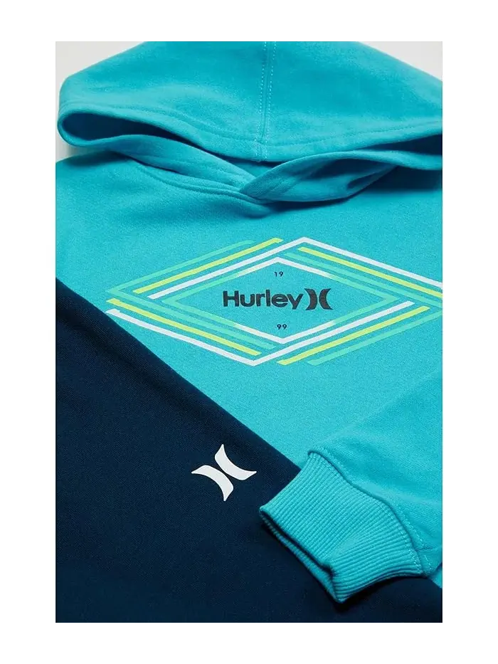 Детский костюм из флиса с капюшоном и джоггерами Hurley Kids — изображение 2 из 2, синий