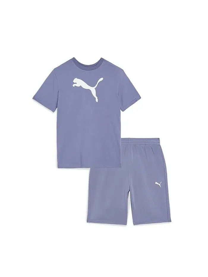 Детский комплект футболка и шорты Big Cat PUMA Kids — изображение 1 из 3, серый
