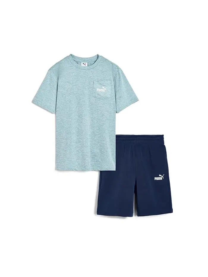 Детский комплект Air Mesh футболка и шорты PUMA Kids — изображение 1 из 3, розовый