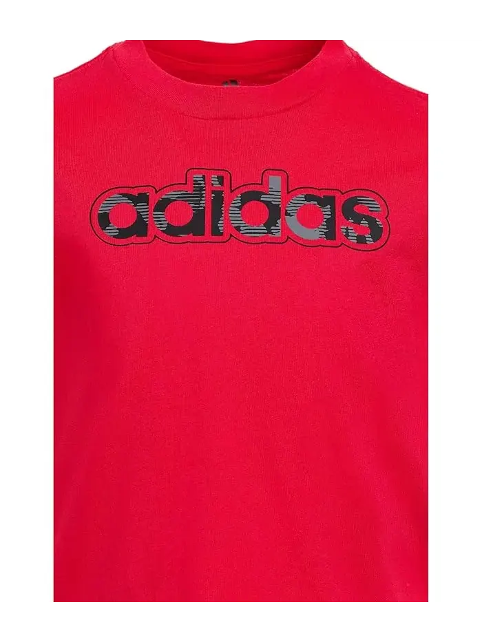Детский комплект с камуфляжем All Over Print Camo Shorts Set Adidas Kids — изображение 3 из 4, белый/черный/черный