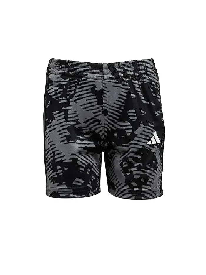 Детский комплект с камуфляжем All Over Print Camo Shorts Set Adidas Kids — изображение 4 из 4, белый/черный/черный