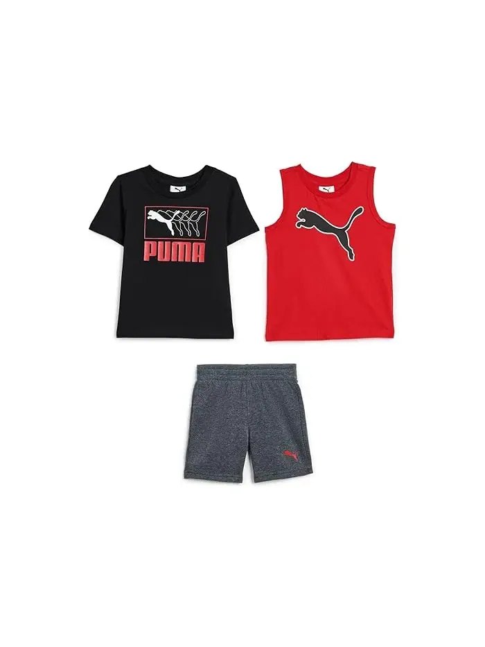 Детский набор футболка майка и шорты PUMA Kids — изображение 1 из 3, красный
