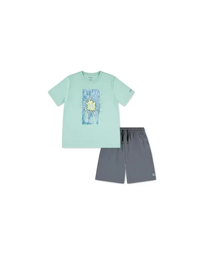Костюм с графическим принтом Hurley Kids — изображение 1 из 4, серый