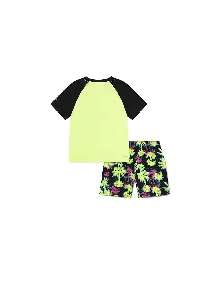 Костюм для плавания с пальмовым принтом Pop Color Palm Swim Set Hurley Kids — изображение 2 из 4, мульти
