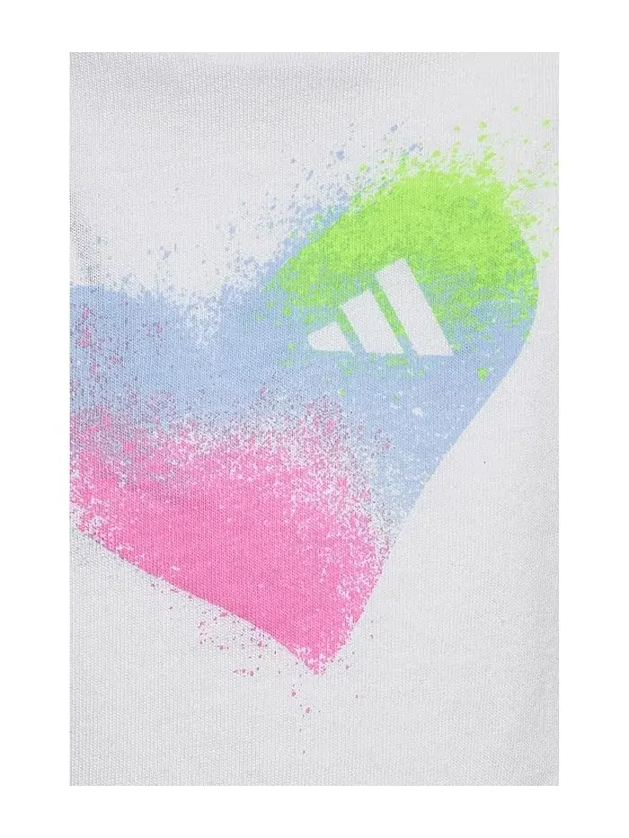 Детский набор: футболка без рукавов и юбка-шорты Aop Sleeveless Box Tee Faux Wrap Skort Set Adidas Kids — изображение 3 из 3